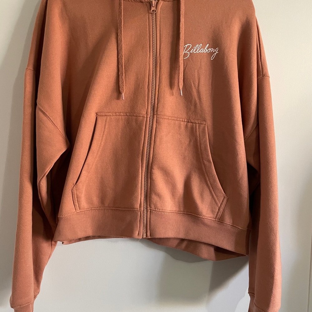 Billabong Warm Brown/Bronze Cropped Hoodie XL